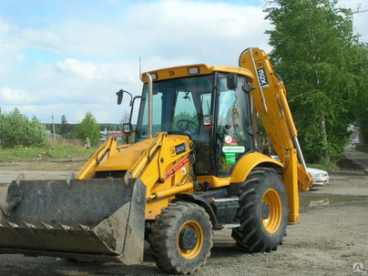 Аренда экскаватора колесного JCB JS 160 W с виброплитой