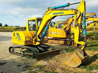 Аренда мини экскаватора KOMATSU PC75 с водителем