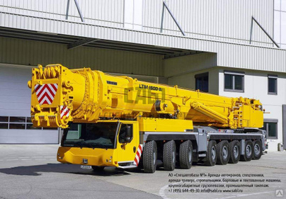 Аренда крана Liebherr LR 1500, грузоподъемность 500 т.