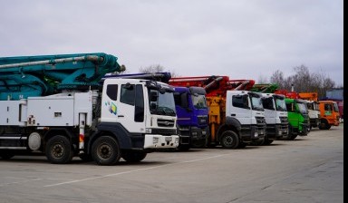 Аренда стреловых бетононасосов от 24 до 68 метров
