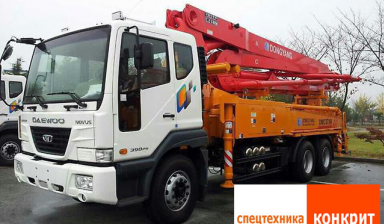 Арендовать бетононасос Hino и Deawoo DMC37XR