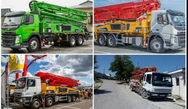 Автобетононасос  бетон щебень песок