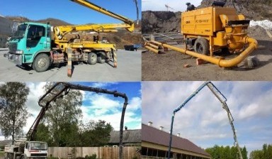 Автобетононасос стреловой и  линейный бетононасос