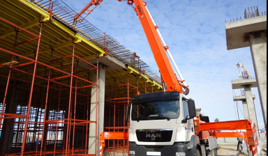 Автобетононасос  от 16м до 66м Аренда заказ бетон