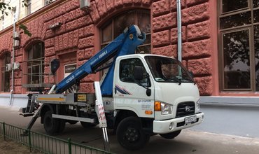 Услуги автовышки HYUNDAI HD72 19 метров