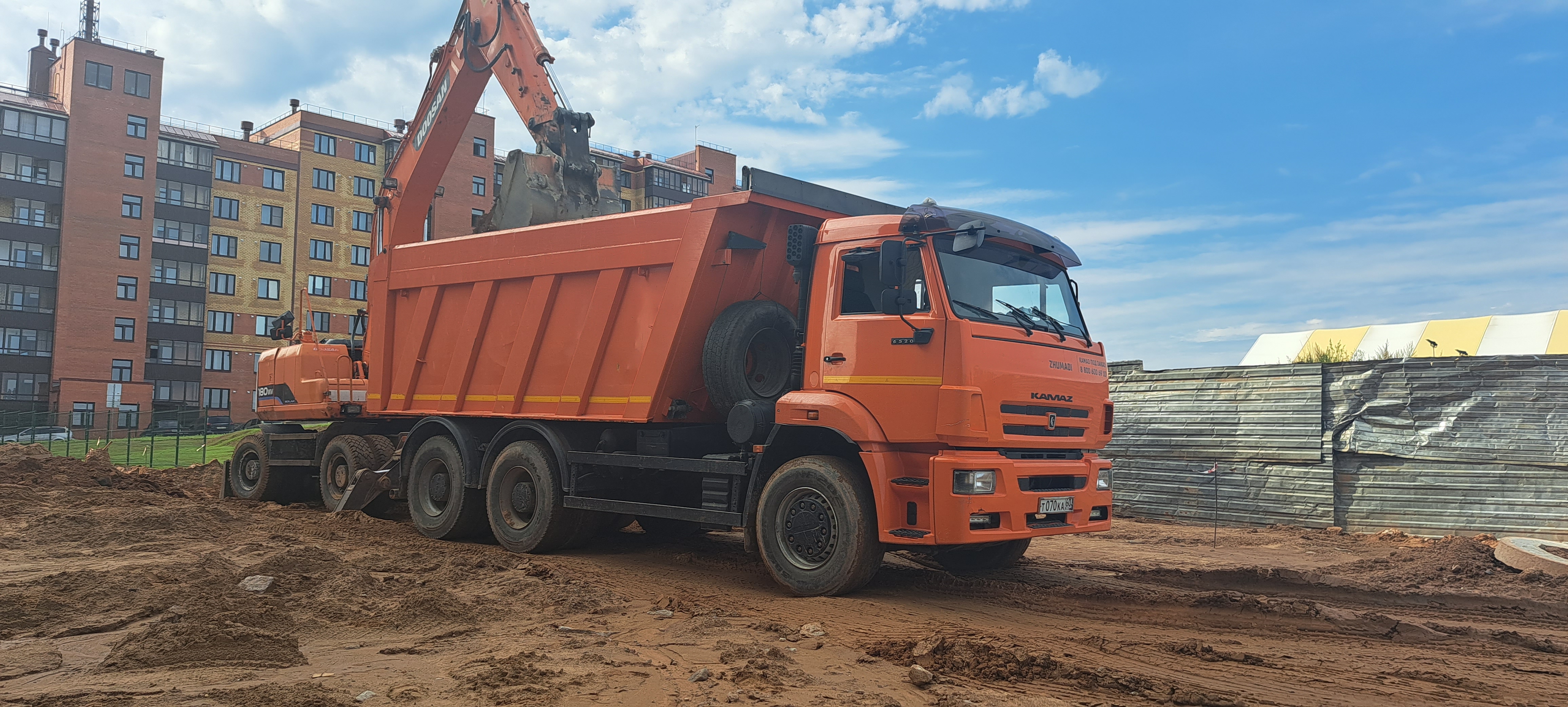 Услуги самосвала 20м3