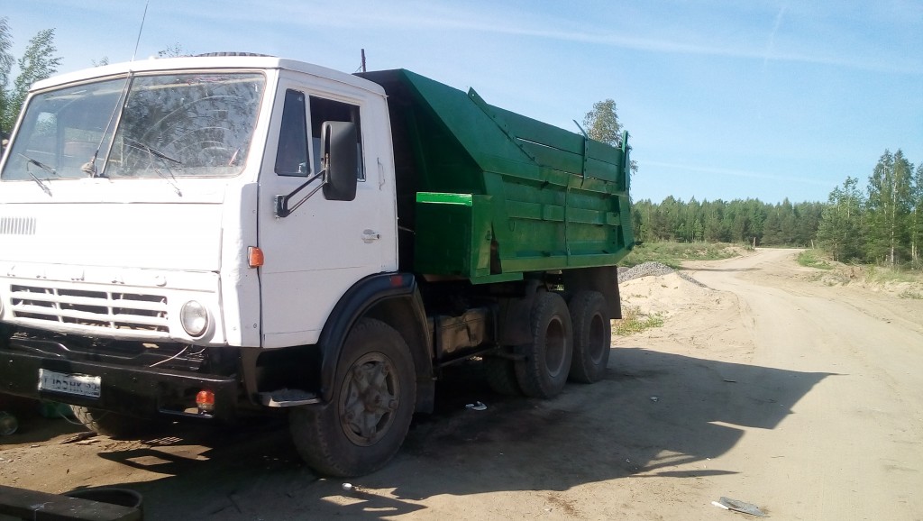 Услуги самосвала. Песок, щебень, земля